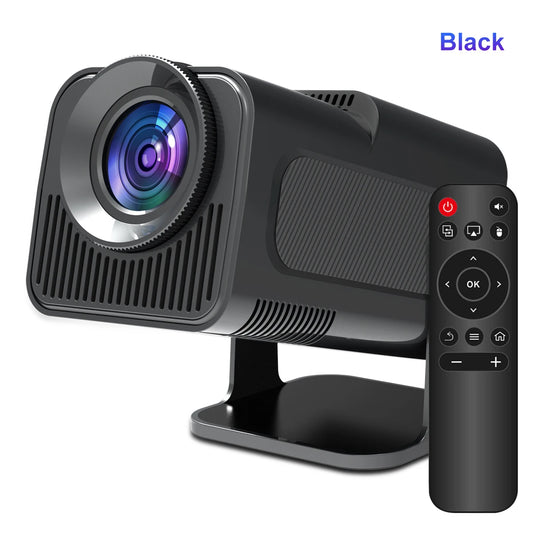 4K Android 11 Projector - Native 1080P, 390 ANSI Lumens, Dual Wi-Fi 6, Bluetooth 5.0, Portable Cinema Projector, Upgraded HY300 Model