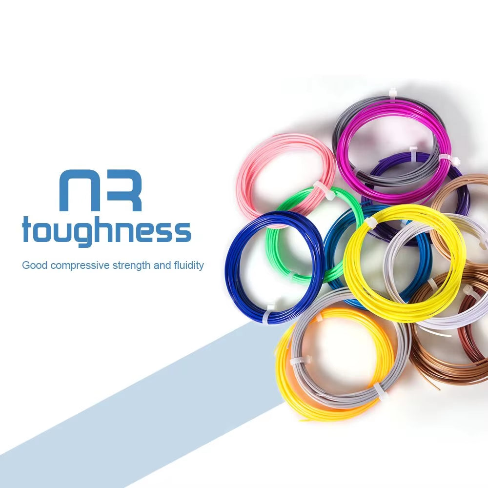 5M 5/10/20 Colors 3D Pen Refills Pla 3D Pen Printing Cables Filament Printing Materials High Precision Printer Cable Mate