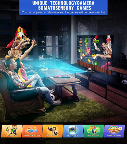 Dance Mat Game for TV/PC Family Sports Video Game Anti-Slip Music Fitness Carpet Wireless Double Controller Folding Dancing Pad